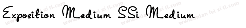 Exposition Medium SSi Medium字体转换